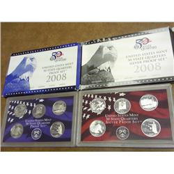 2-2008 US 50 STATE QUARTERS PROOF SETS
