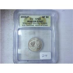 2005-P BISON NICKEL ICG SP69