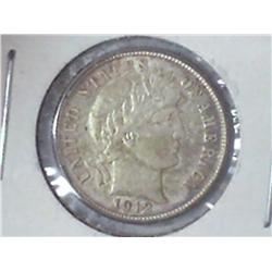 1912-D BARBER DIME (UNC)