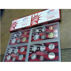 2004 & 05 US SILVER PROOF SETS 2 SETS