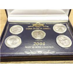 2004 STATE QUARTER SET (UNC) (AS SHOWN)