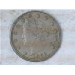 UNIQUE LOVE TOKEN MADE FROM 1883 LIBERTY "V" NICK