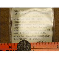 337-340 AD CONSTANTINE II BRONZE FOLLIS OF ROME