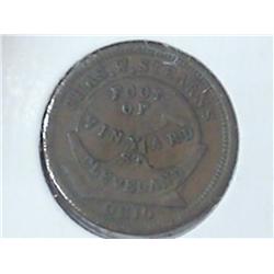 CIVIL WAR TOKEN CHAS. W. STEARNS (UNC)