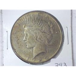 1925 PEACE SILVER DOLLAR