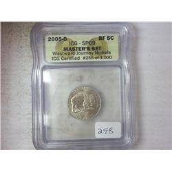 2005-D WESTWARD JOURNEY NICKEL ICG SP69