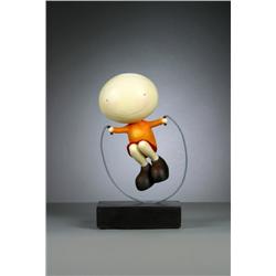 Mackenzie Thorpe Skipping Painted Cast resin