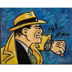 Duerrstein Original Painting Dick Tracy Comic Art