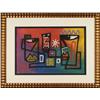 Image 1 : GL Smothers Original Mixed Media Abstract Art Framed