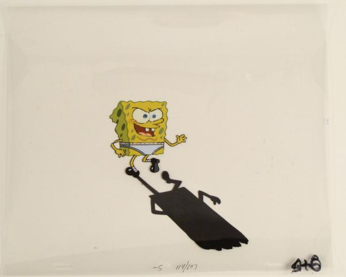 Crazy Spongebob Original Underwear Animation Cel Art