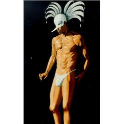 Ricardo Gomez, Swan man, Oil Painting