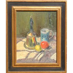 Adela Smith Lintelmann, Still Life with Bell, Oil Painting