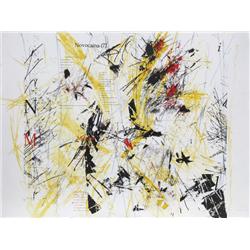 Sandro Martini, Abecedario (Yellow), Digital Print and Etching