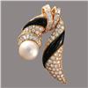 Image 1 : Mauboussin, Looped Swag Diamond and Pearl Pin