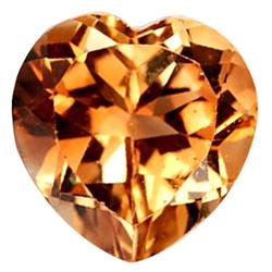 4.60ct Heart Orange Imperial Topaz Appr Est $12k (GEM-27759)