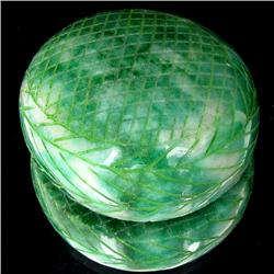 502ct Flower Carved Emerald (GEM-11818)