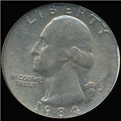 1984D Washington 25c Quarter Coin Graded GEM (COI-6895)
