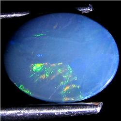 1.20ct Australian Black Opal Doublet Full Fire (GEM-30051)