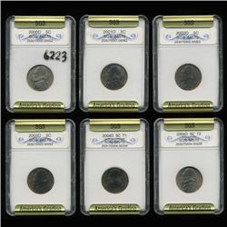 2000D-2004D Jeff 5c Set Graded GEM All FULL STEPS (COI-6223)