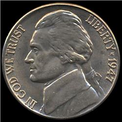 1947D Jefferson 5c MS65+ w/ Full Steps (COI-7844)