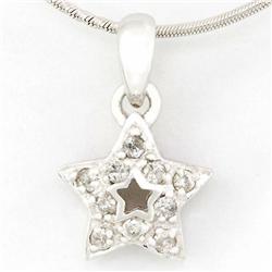 .30ct Genuine Natural Diamond 9k Wht Gold Pendant (JEW-9279X)