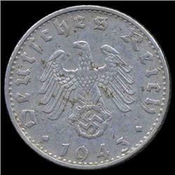 1943B Nazi Germany 50pfg AU (COI-8122)
