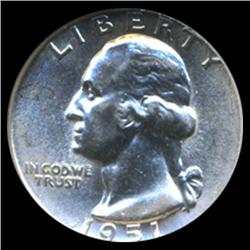 1950 Washington Silver Quarter Graded GEM (COI-6175)