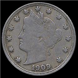 1909 Liberty 5c VF (COI-7802)