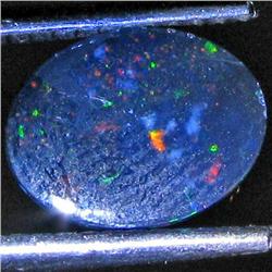 1.29ct Australian Black Opal Doublet Full Fire (GEM-30042)