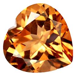 7.31ct Heart Orange Imperial Topaz Appr Est $18k (GEM-27708)
