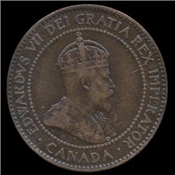 1907H Canada Cent Hi Grade XF/VF (COI-7710)
