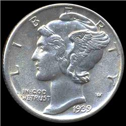 1939 Mercury Dime Gem MS66 ERROR (COI-8377)