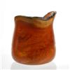 Image 3 : Hand Carved Afzelia Burl Wood Vase (DEC-100)