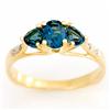1.30ct London Bl Topaz Diamond Ring 9k Gold (JEW-9435X)