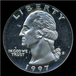 1997S Washington 25c Proof Graded ICG PR70 DCAM (COI-5407)