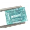 3.47ct Rectangle Neon Blue Green Apatite Africa  (GEM-23919A)