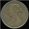 Image 1 : 1862 British Victoria Halfpenny XF/VF (COI-7234)