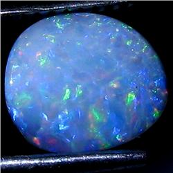 2.10ct Australian Black Opal Doublet Full Fire (GEM-30064)
