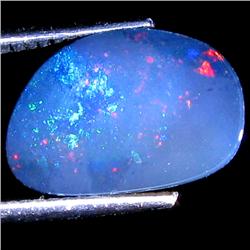 2.85ct Australian Black Opal Doublet Full Fire (GEM-30005)