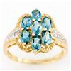 2.01ct Natrl Grn Topaz Genuine Diamond Ring Gold (JEW-9376X)