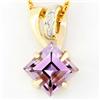 1.92ct Pink Amethyst Diamond 9k Gold Pendant (JEW-9267X)