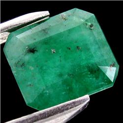 3.72ct Green Emerald Appraised $15k (GEM-27874)