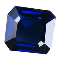 1.42ct Flawless Square Octagon Royal Blue Sapphire (GEM-20317)