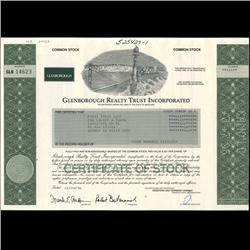 1990s Glenborough Realty Stock Certificate Scarce (COI-3440)