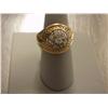 Image 1 : Mens 7 Stone VS Diamond 14K Gold Ring, 8.7 Grams