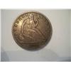 Image 1 : RARE 1869 Seated Liberty Silver Half Dollar, XF40