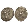 Image 1 : Denario. 82-81 a.C. ANNIA-2A. HISPANIA. C. Annius y Lucius Fabius. Anv.: Busto diademado de Anna Per