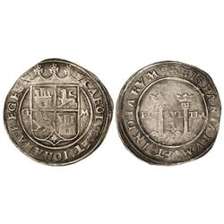 4 Reales. MÉXICO. G. Anv.: G-escudo-M. 13,49 grs. Pátina oscura. Cal-80. MBC.