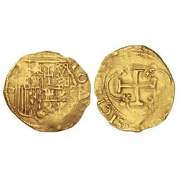 1 Escudo. SEVILLA. Anv.: ¶-escudo-S. 2,97 grs. Acuñación parcialmente floja. Cal-55. (MBC).