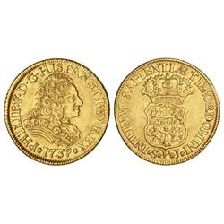 2 Escudos. 1739. SEVILLA. P.J. ESCASA. Cal-429. MBC+.